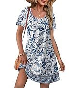 V-Neck A-Line Dress with Pockets
