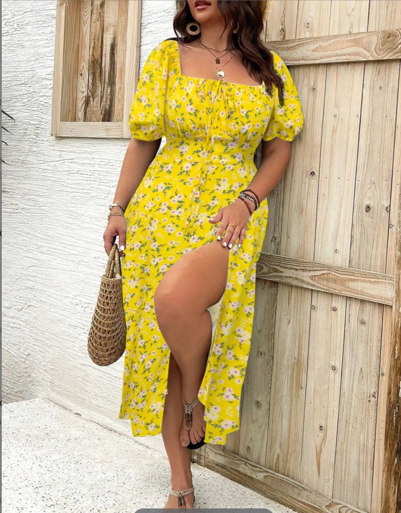 Floral Print A-Line Dress