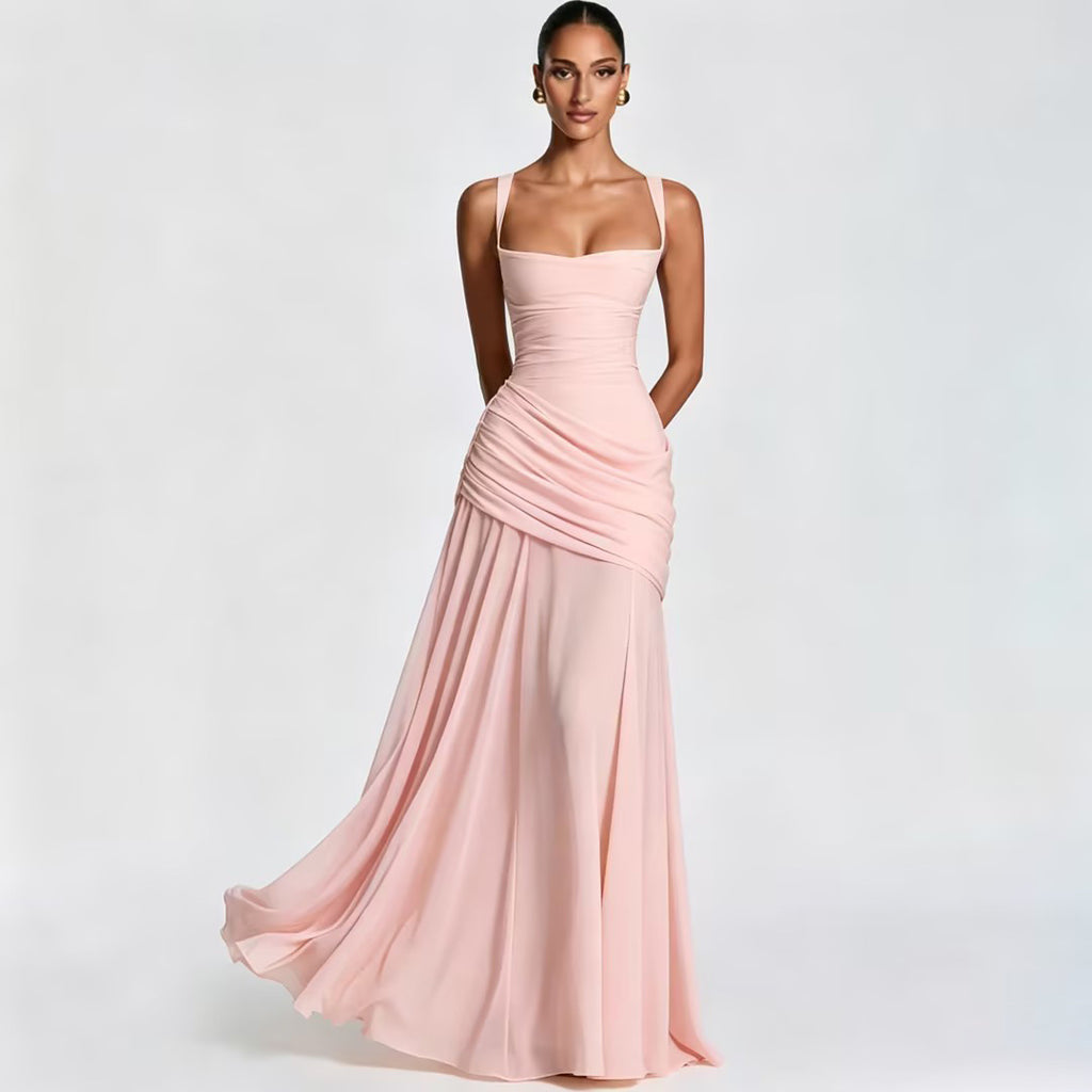 Elegant Sleeveless Flared Dress