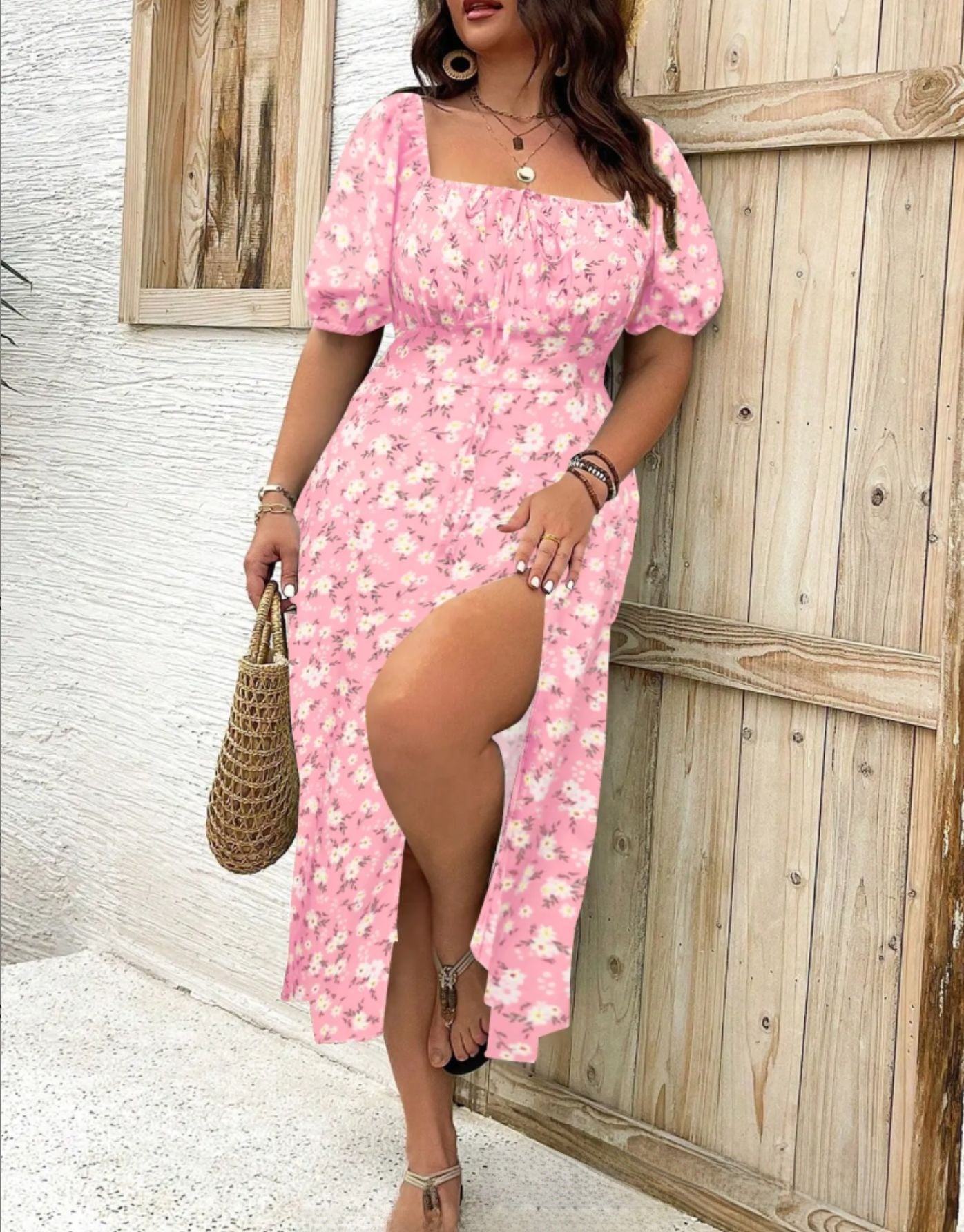 Floral Print A-Line Dress